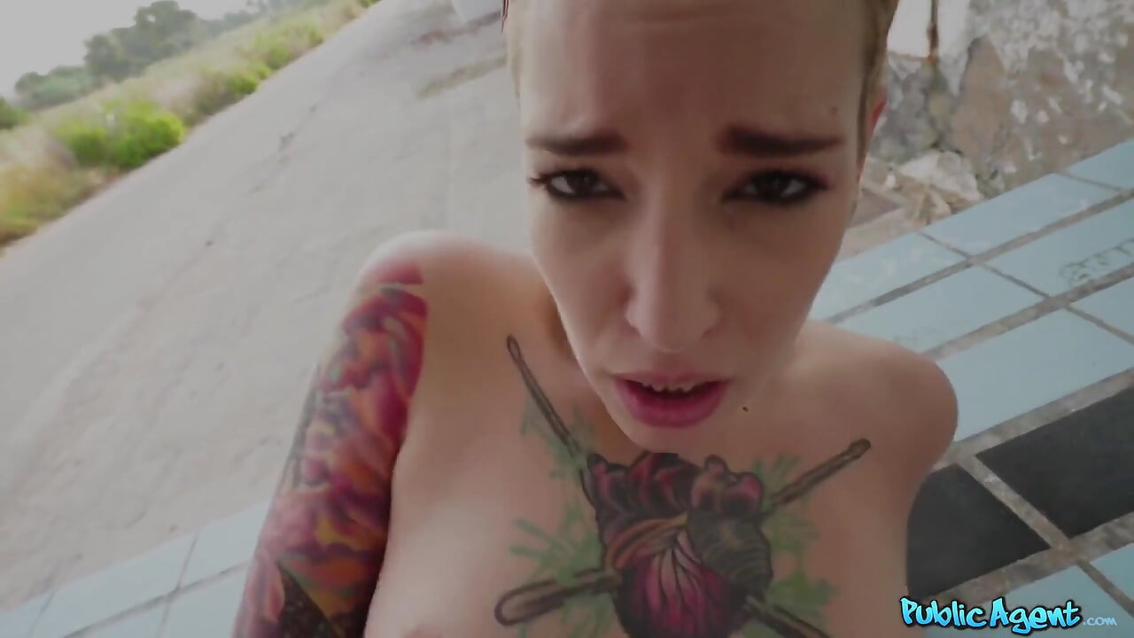 Public Agent - Topless Tattooed Cover Girl Silvia Rubi Loves It Hard