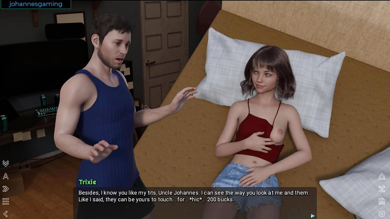 No place like home - she wants me to pay her to touch her boobs