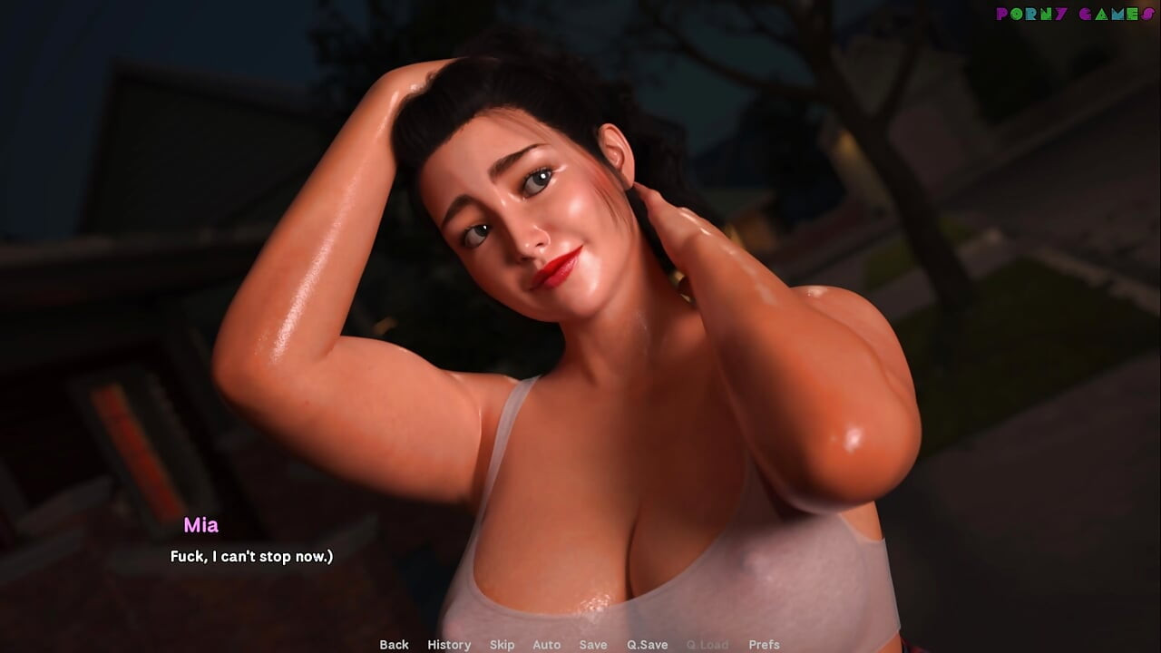 زوجة Exibitionist من Wihte Foam - نزهة ليلية عارية في الشوارع3