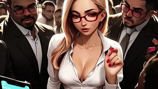 Hentai-schulmädchen lieben es, fremden bei konzerten ihre titten zu zeigen