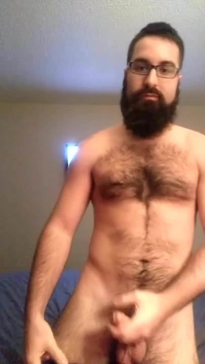 Bearded guy plays
