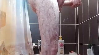 Shower and quick handjob