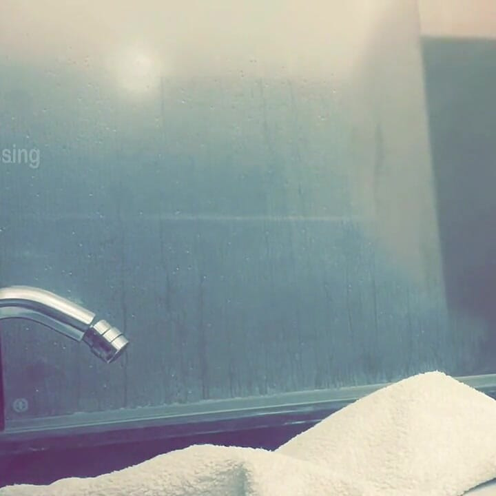 Pale White Skin Redhead Flatmate Caught Pissing in the Shower