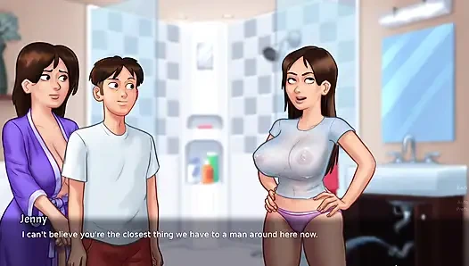 Пасынок пик у ее сводной сестры в душе (Летняя сага)