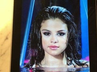 Selena Gomez - трибьют спермы 3