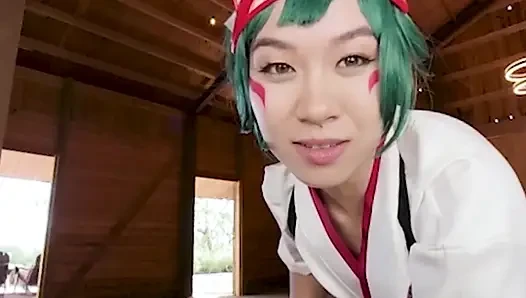 VRCosplayx Kimmy Kimmy Kim как OVERWATCH 2 KIRIKO хочет сгладить недопонимание с чистой страстью, часть 1