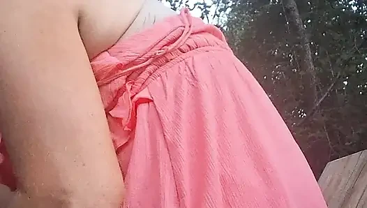 Slut fucked at abandoned skate park by muscular guy with a big cock bwc