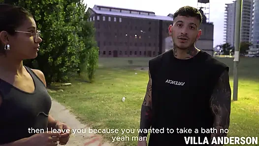 Without water in my apartment, my neighbor lets me use his bathroom. But first he wrecked my vagina.