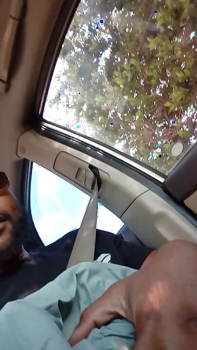 Making That Big Black Dick Feel Good in Car