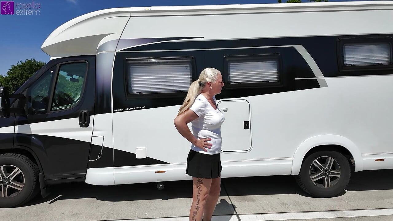 Public AO stranger fuck with creampie and muzzle at a rest area! Full Movie