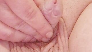 Tiny Uncut Dick Shrinking & Twitching & Fondling & 2 Finger Wanking