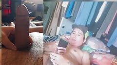 Gehandicapte latino-jongen stuurt papa naakten - teruggooi donderdag sexting