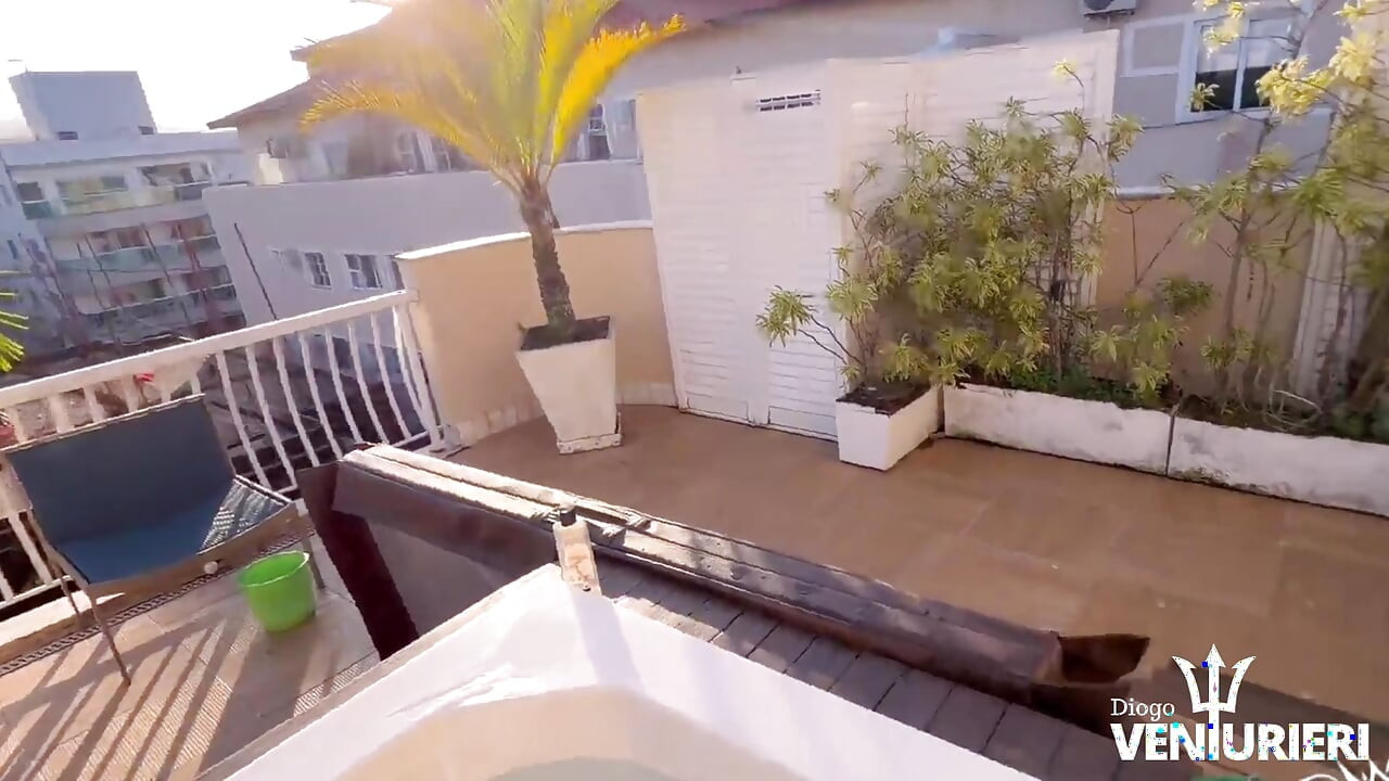 ON THE PENTHOUSE OF THE MARRIED HOTTIE, WHILE HER HUSBAND DOESN'T GET HOME FROM WORK