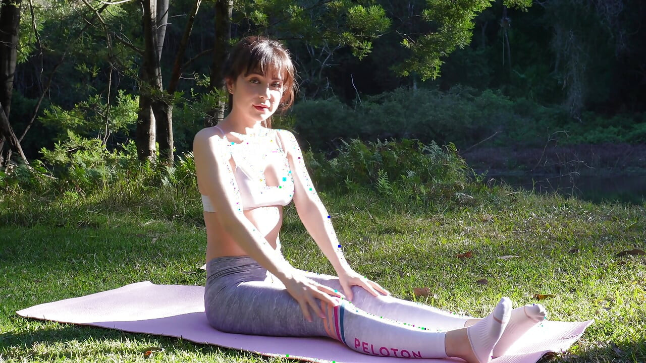 Flux de yoga relaxant avec un legging