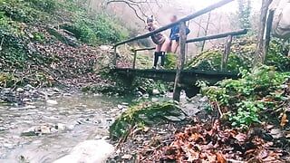 Hiking Outdoor Fuck on a River
