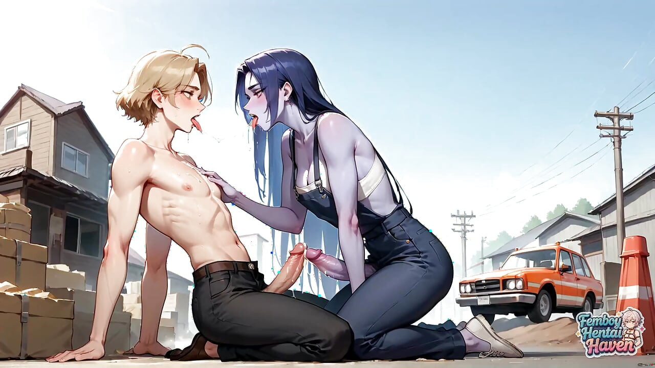 Fiery Femboy Fucks Squirting Bikini Babe in Industrial Street Sex - Bezkonkurencyjne PORNO XXX!