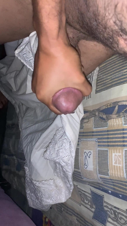 Jerking in Bed While My Girlfriend Is Watching
