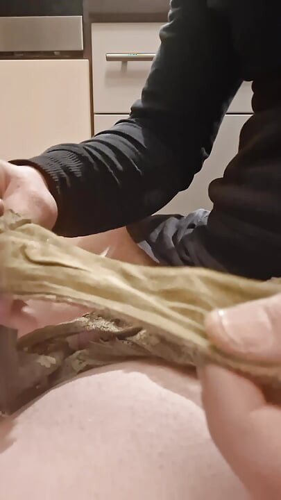 Cum panties squirted