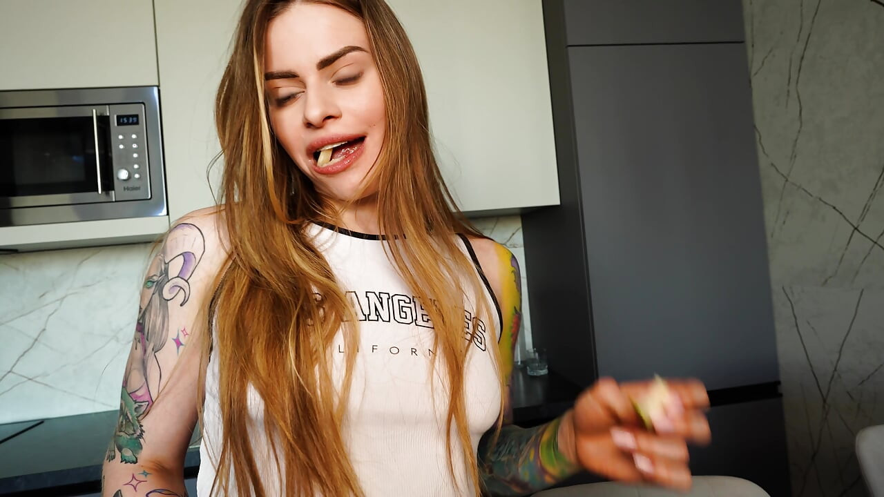 I Was Making Salad When My Pussy Got Soaked… so I Grabbed His Cock Like a Desperate Slut and Got Destroyed!