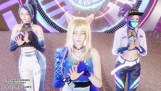 Mmd kpop si pemburu iblis - huntrx - tarian kpop seksi ahri akali kaisa - bokep hentai legenda tanpa sensor 4k 60fps