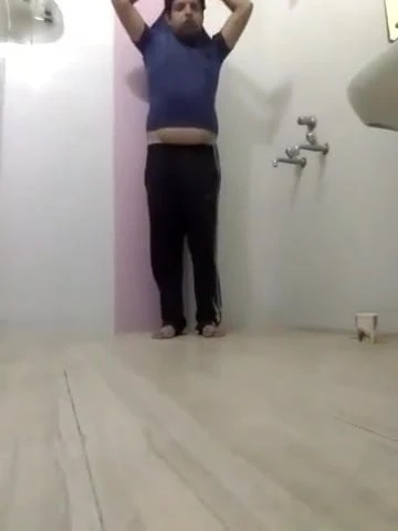 Fat Indian slave drinks his own piss