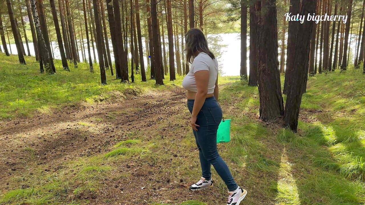 Stepmom caught stepson masturbating while hiking in the woods