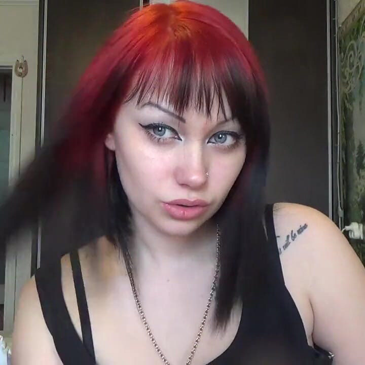 Brushing my hair with little and big brush and by long nails