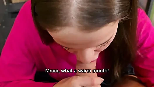 A stranger in the winter forest