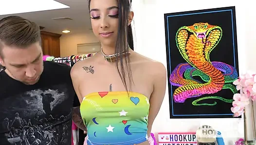 Çarpıcı Kiarra Kai, Bryan Gozzling'in sert seksine bağımlı!