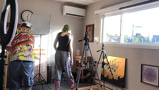 Behind the Scenes Studio Set Up