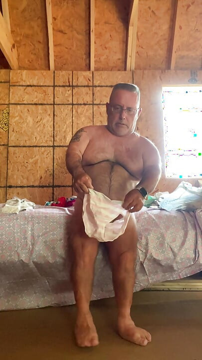 Mark Fletcher hard cock and panty show