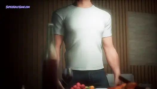 Meine stiefmutter ist eine vollbusige, geile milf - sie wird mich nicht gehen lassen, ohne ihren riesigen arsch zu ficken - 3D realistisch