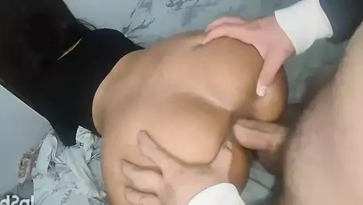 Venezuelan receives anal punishment for warming up her stepbrother