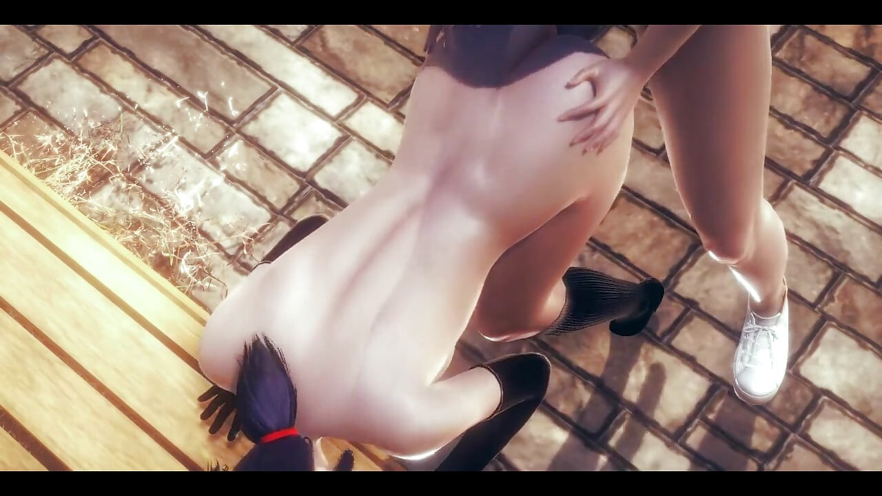 Ladybug Hentai - labă și futut de Cat Noir într-un parc - japonez asiatic manga anime porno