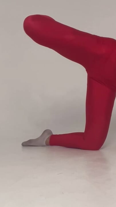 teasing yoga long legs