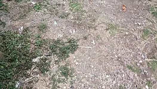 Jerking off my neighbor until I squirt his cum in my high heels after pumping car pedals