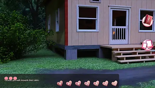 Helping the hotties #3 - Johannes took a sneak peak to see what the girl in the cabin is up to.