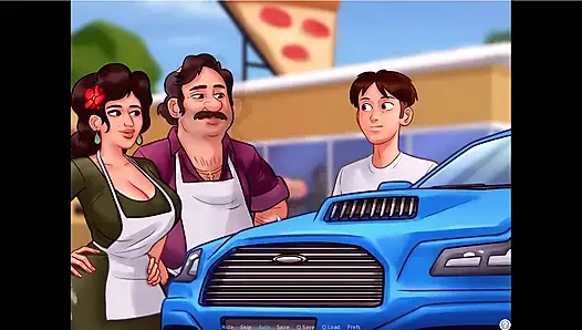 Yaz mevsimi efsanesi - Josephine Johannes'e tezgahın arkasında sakso çekti ... Johannes Tina'ya siktiriyor