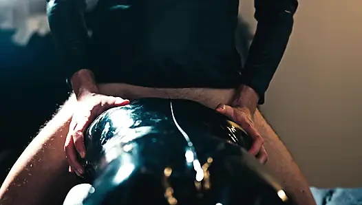 First He Fucks Me with a Dildo, Then He Penetrates Me with His Cock and Cums Profusely on My Suit