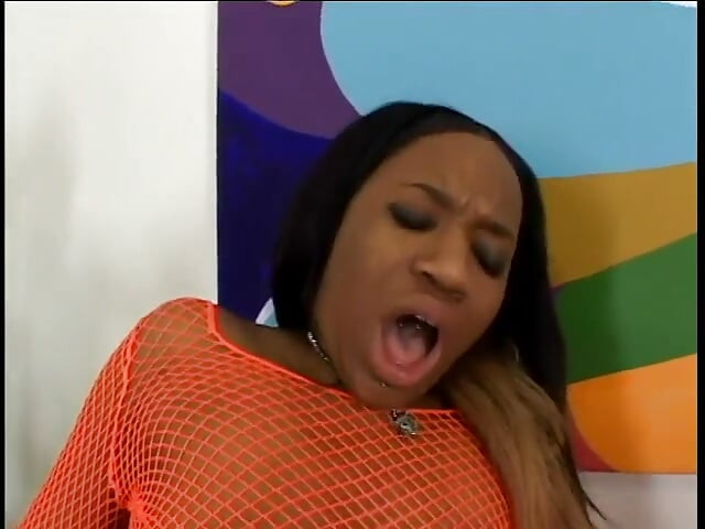 Ebony teens fuck each other hard with dildos in steamy black group action