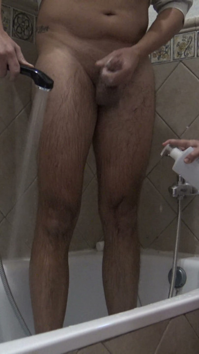 stepmother tells stepson to wash his dirty cock in front of her | Clip 1
