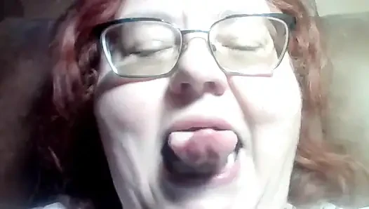 BBW Gives You Close up Clip of Her Nake Lips and Mouth Kissing and Licking Her Lips for You a Requested Clip!