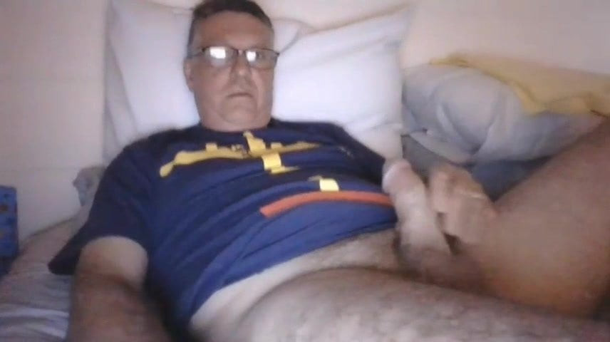 Daddy cums on cam