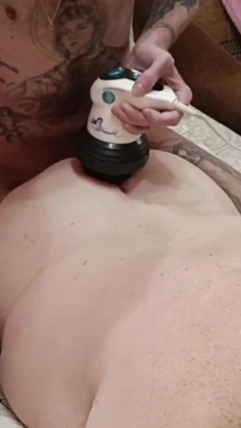 Emotional moment from "I massage my mother-in-law's back and buttocks and fuck her at the same time, filling her pussy with cum"