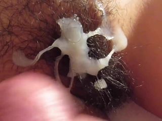 Ejaculação de buceta peluda