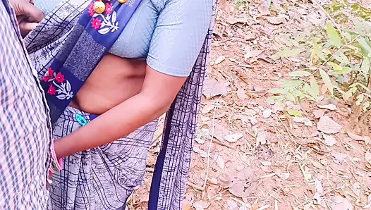 Indian Outdoor Sex. Desi Bhabi Secret Fucking Hubby in Forest. Telugu Dirty Talks.