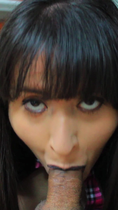 Goth girl Sucks Professor off
