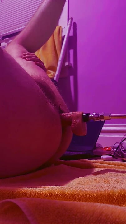 boy short ride on fuck machine all fours