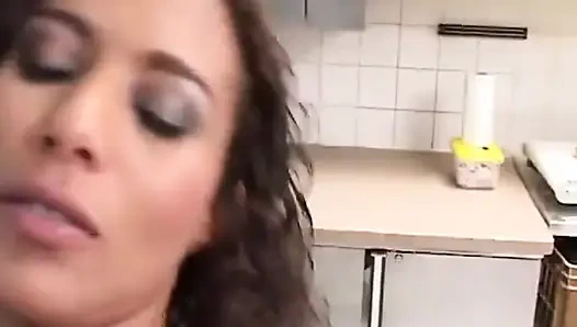 Two Hotties Playing with Dildos in the Kitchen