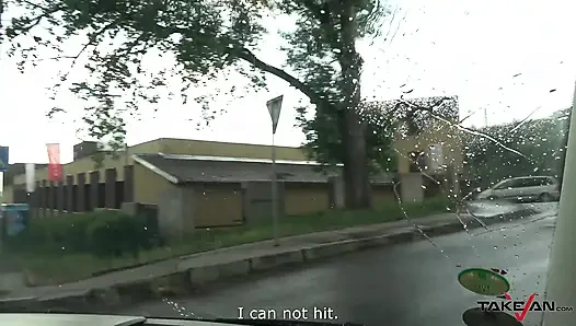 Stupid babe gets drilled hard and eats some jizz